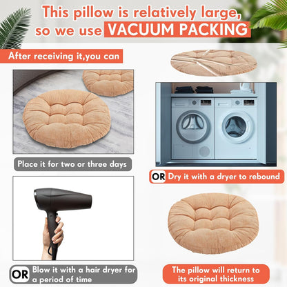 Jerify Floor Pillow Cushions Large Round Square Large Meditation Floor Pillow for Classroom Adult Meditation Picnic Party Seating Learning Daycare School(Square,Mixed Colors,4 Pcs)