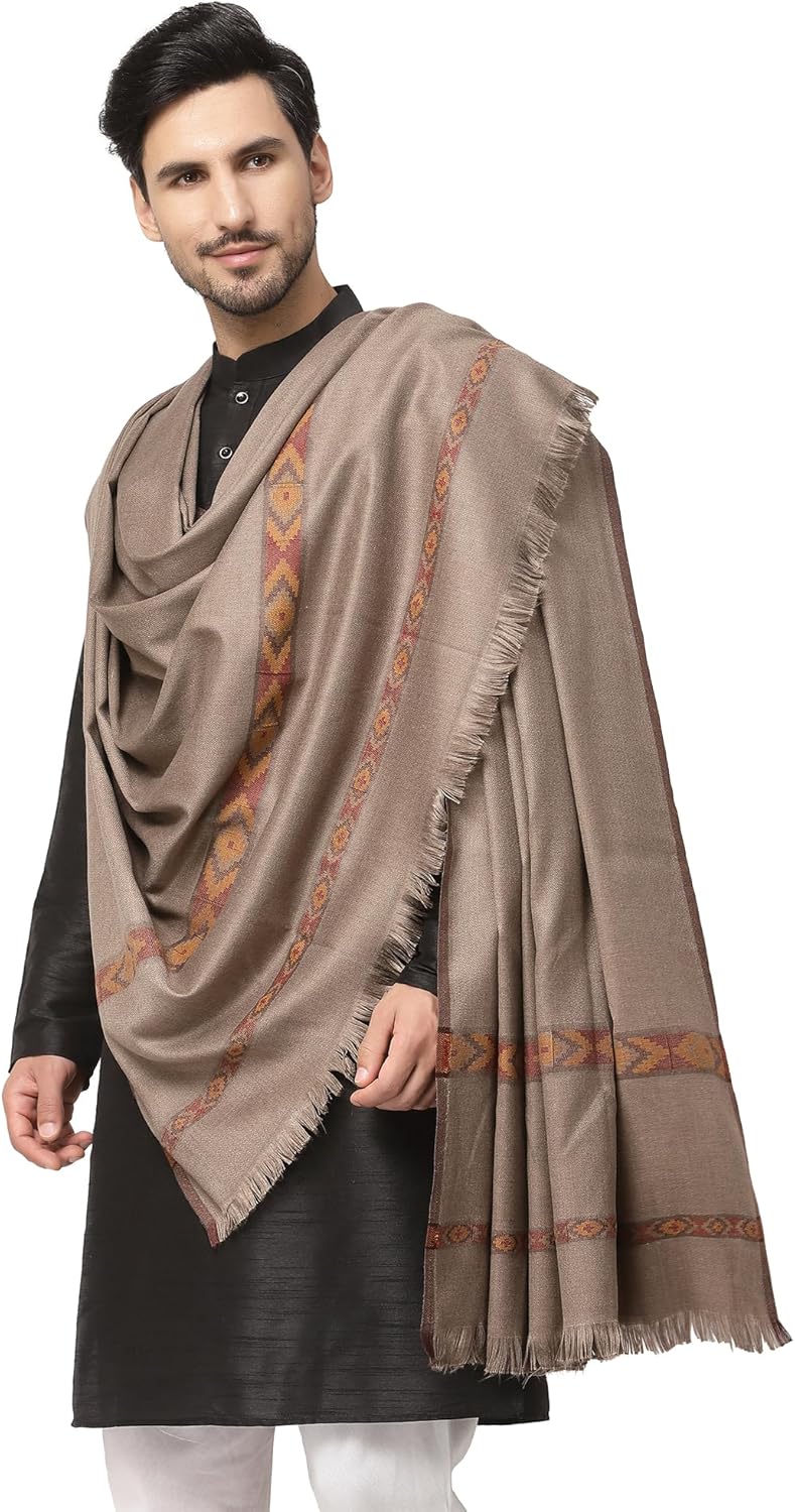 Weavers Villa Meditation Shawl/Wrap, Oversize Scarf or Stole. Unisex