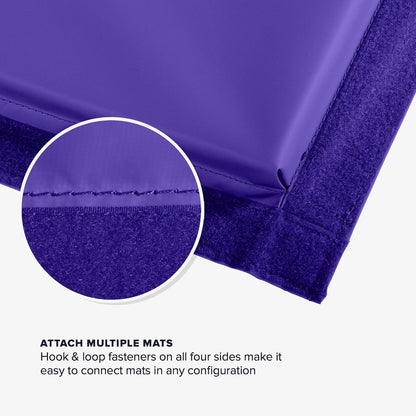 We Sell Mats - 4 ft x 8 ft x 2 in Premium Personal Fitness & Exercise Mat for Home Workout - Lightweight and Folds for Carrying – All Purpose Home Gym Mat – Thick Mat for Yoga, Pilates, Stretches