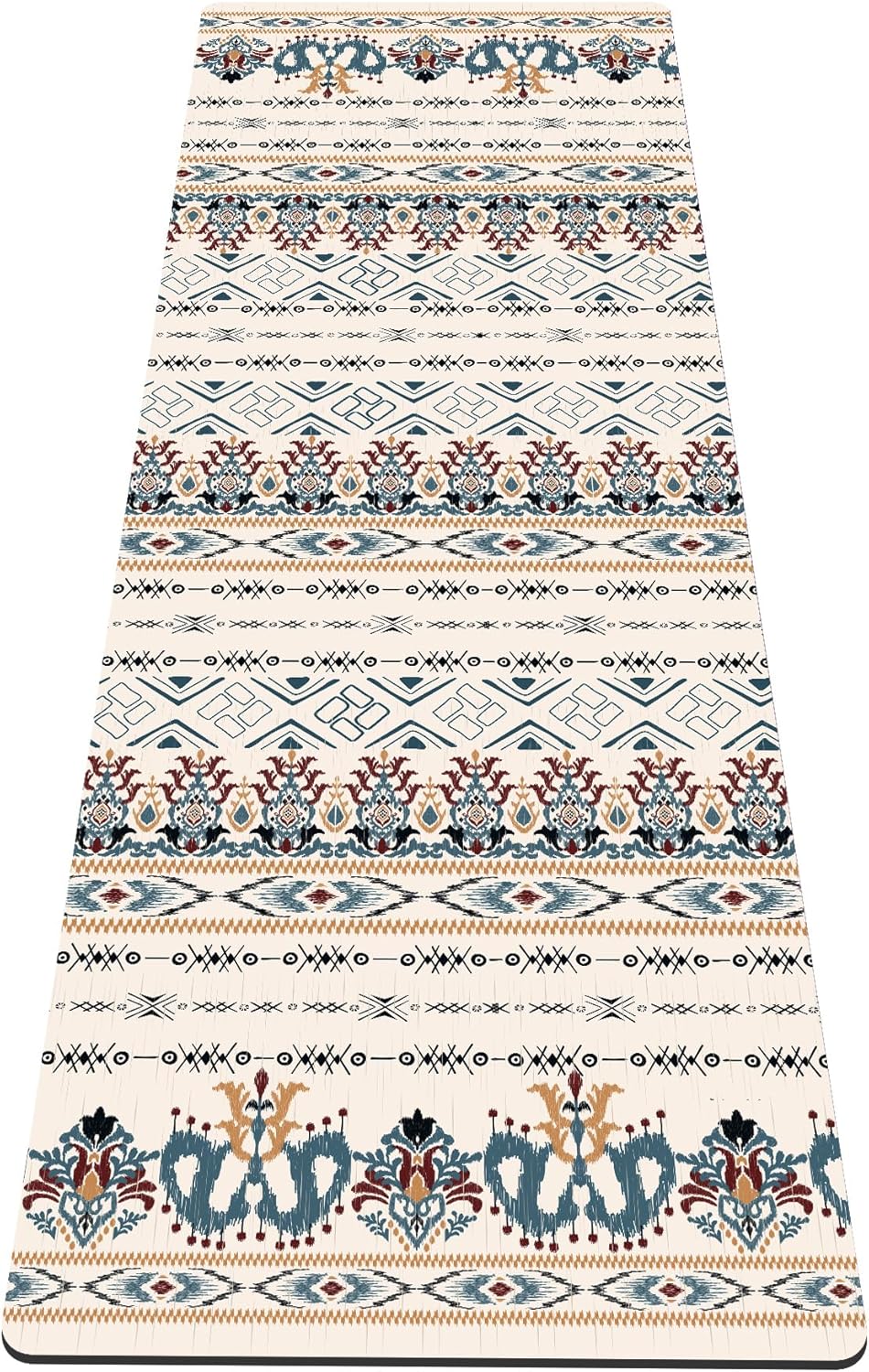 nuveti Yoga Mat Print Extra Thick TPE Non Slip Fitness Exercise Mat with Carrying Bag,72"x24" Extra Thick 6MM Exercise & Workout Mat for Yoga, Pilates Fitness and Floor Exercises - Colors A