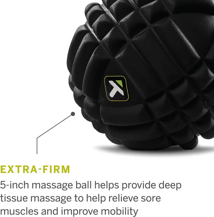 TRIGGERPOINT Performance Grid X Massage Ball for Deep Tissue Massage and Exercise Recovery, Black
