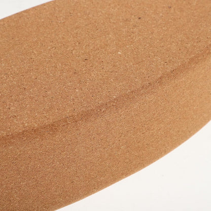 Cork Yoga Blocks High Density Oval Shape Non-slip Soft Yoga Accessories for Women and Men for Pilates Stretching Calf and Heel Support