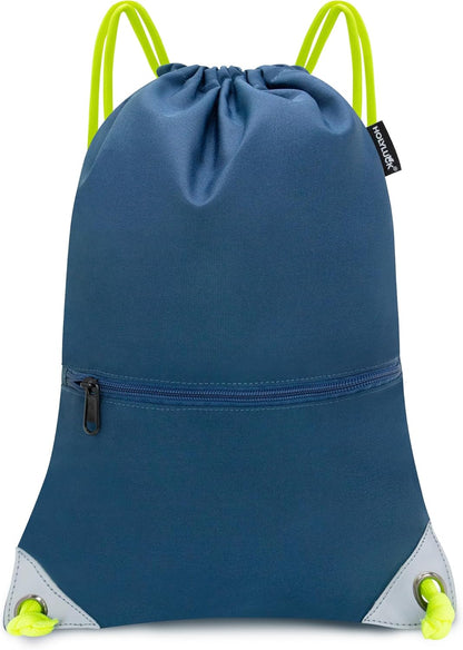 HOLYLUCK Drawstring Backpack Bag Sport Gym Sackpack - Colors A