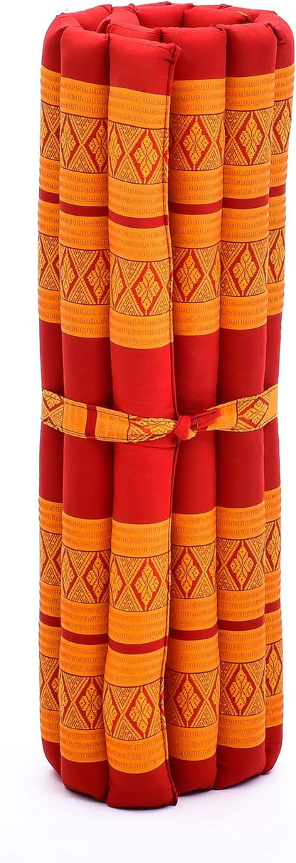 Leewadee Zabuton Seating Cushion – Square Floor Seat for Meditation Exercises, Light Yoga Mat Filled with Kapok