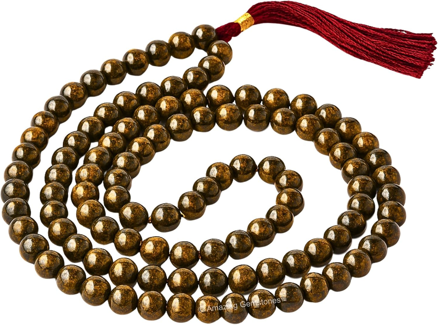 Amazing Gemstone 108 Beads Handmade Mala (Knotted, Rudraksha) - Colors B
