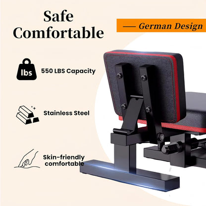 550 LBS Stainless Steel Stretch Machine, 240° Rotation Split Machine, Leg Stretcher Machine with Silent Wheels, Leg Stretcher for Home/Gym/Yoga/Dancers, Split Machine for Flexibility