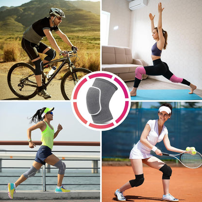 Volleyball Knee Pads,Knee Pads for Women,Men,Kids,Girls,Knee Brace for Basketball Volleyball Football Dance Yoga Tennis Running Cycling Workout Climbing (Black, Small)