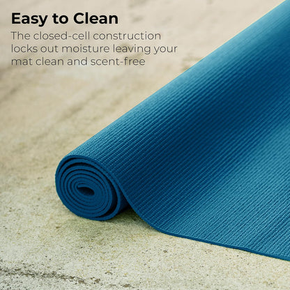 10-Pack Yoga Mat, 68" x 24" Non Slip Exercise Mat, 4mm Thick Gym Mat for Fitness and Stretching, Bulk Non Toxic Yoga Mats for Schools and Studios