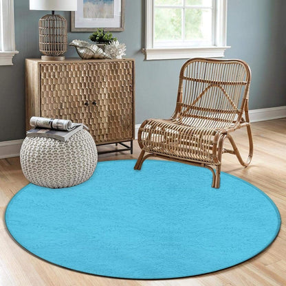 Machine Washable Modern Round Area Rug, Room Sofa Yoga Soft Round Carpet, Home Decor Non Slip Kitchen Office Circle Rug Grey, 24inch
