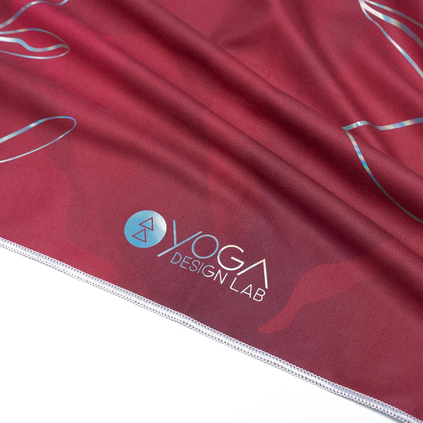 yogadesignlab Hand Towel Microfiber Size 15" x 24" Yoga Towel Yoga Rug Sports Training Towel (Iris)