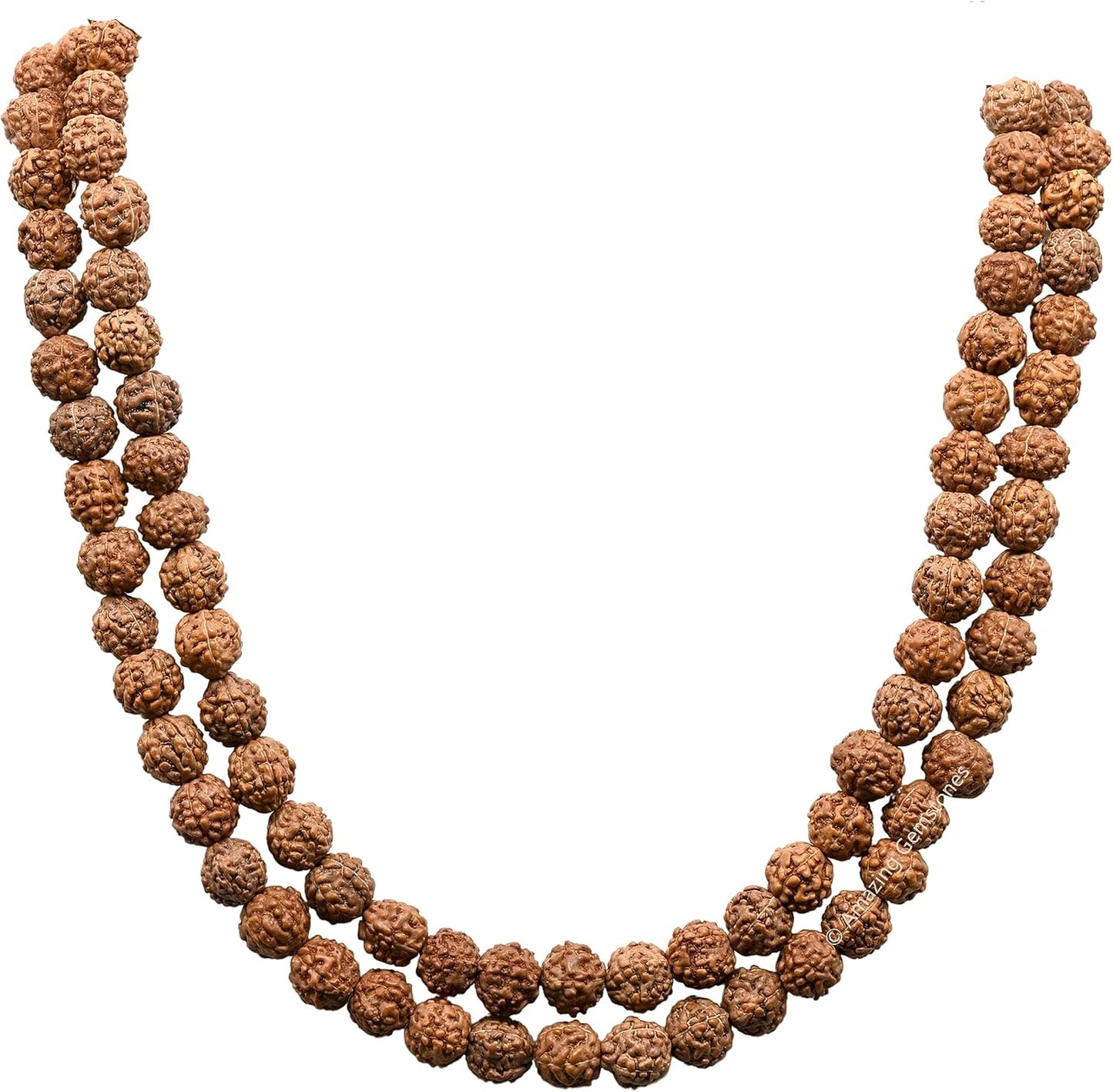 Amazing Gemstone 108 Beads Handmade Mala (Knotted, Rudraksha) - Colors A