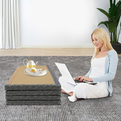 Traditional Tatami Mattress,40"x78" Collapsible Floor Meditation Mat,Natural Coconut Fiber Sleeping Futon for Beds Meditation Spaces Yoga Meditation Rooms