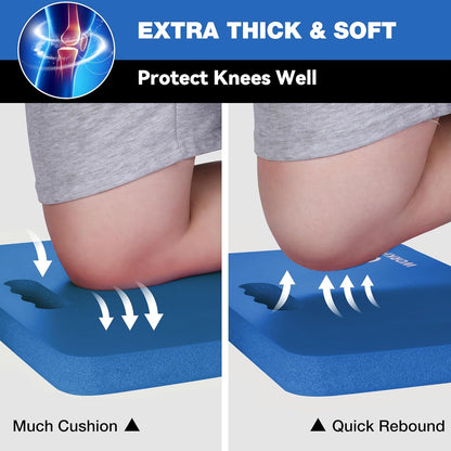 WORKPRO Extra Thick Kneeling Pad, Soft NBR Foam Cushioning for Knee, Large Foam Kneeler Mat for Gardening, Bathing Baby, Exercise, Workout Supplies, 17.5 x 11 x 1.5 in, Black