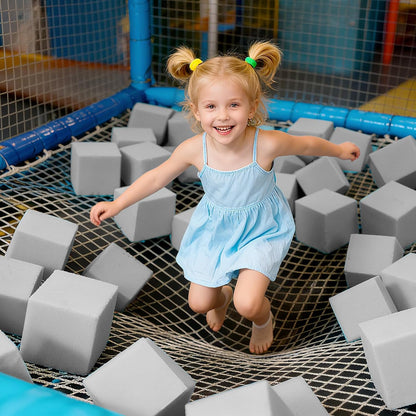Foam Pit Blocks Foam Padding Sponge Pit Cubes Sponge Blocks for Amusement Park Gymnastics Freerunning and Parkour Courses - 24PCS 5" x 5" x 5" (Dark Blue)
