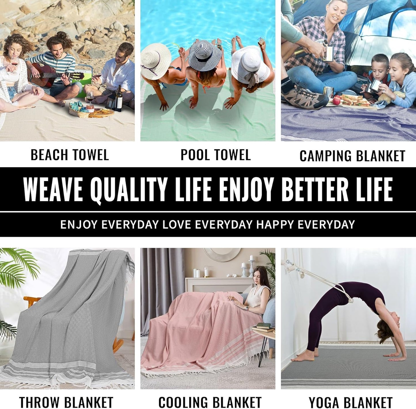 Genovega Extra Large Yoga Blanket Throw Blanket Car Camping Gear Meditation Supplies Mat Cover Falsa Equipment Workout Accessories Gym Essential Excise Stuff Women Birthday Boss Who Have Everything