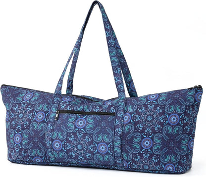 Boulder Bee | Yoga Mat Bag | Large Yoga Mat Carrier with Wet Pocket | Yoga Gifts | Gym Tote Bag for Women