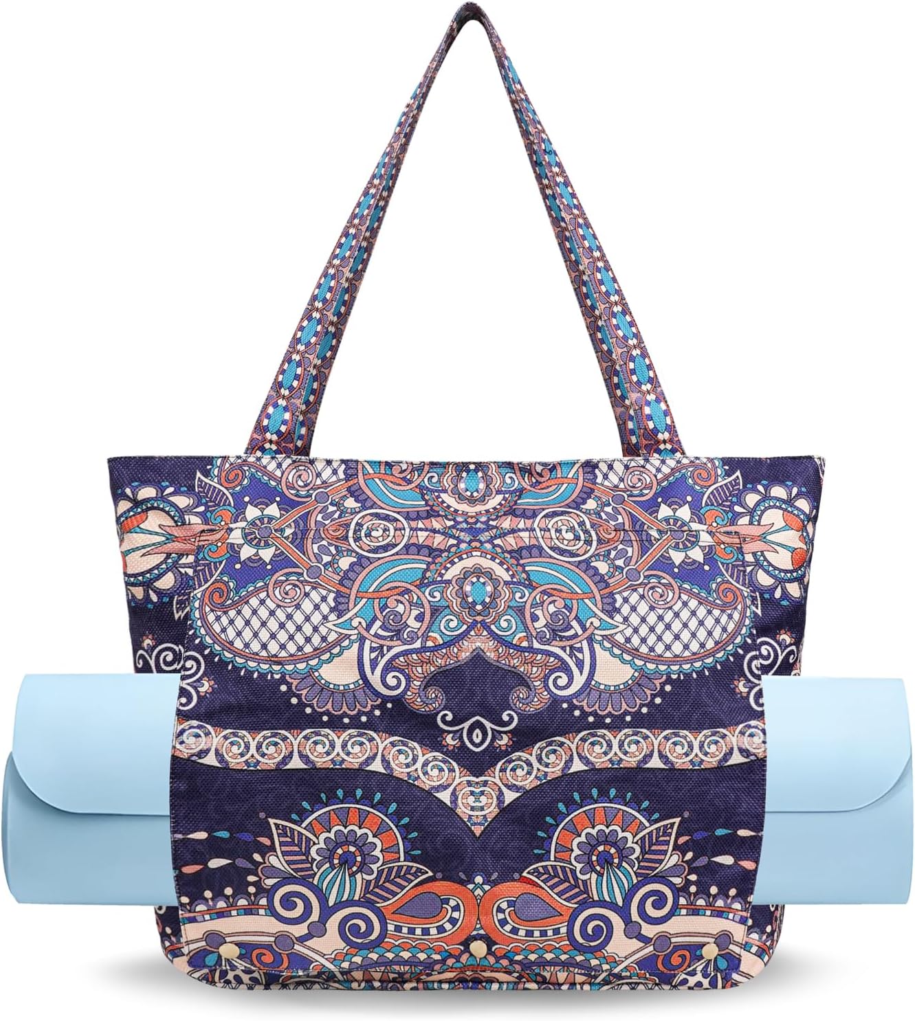 Yoga Mat Bag Yoga Bags and Carriers Fits All Your Stuff Yoga Tote Bag with Zipper Pocket Yoga Mat Carrier Pilates Bag Take in Out Mat Easily