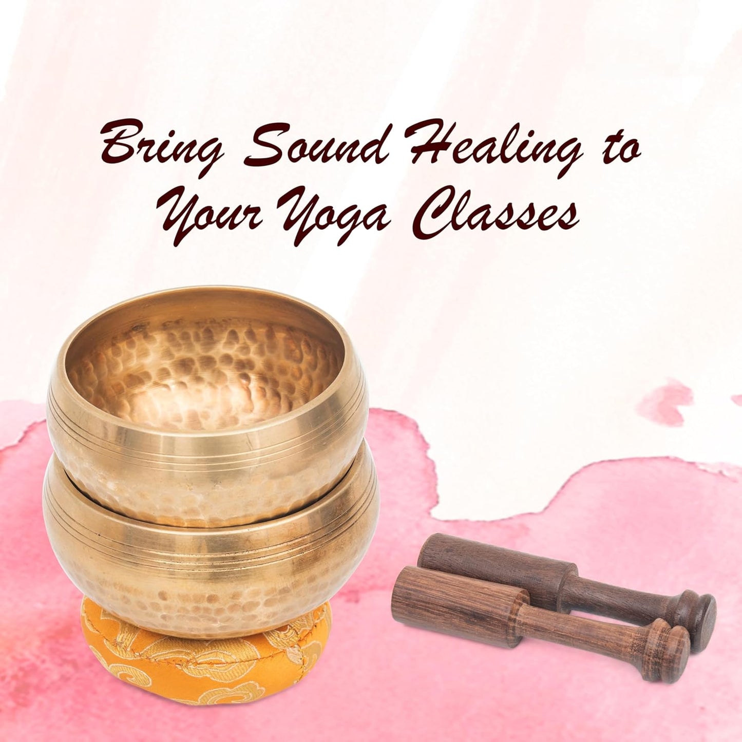 Tibetan Singing Bowl Set - Authentic Cuencos Tibetanos for Sound Healing, Meditation & Chakra Balancing - Includes Cushion, Mallet-Unique Spiritual Gifts for Women and Men (7 Chakra Hand Hammered Set)