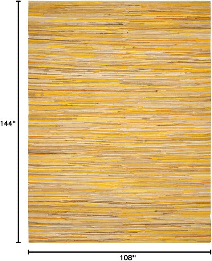 SAFAVIEH Area Rug 3x5 - Rag Rug Collection - Blue & Multi, Handmade Cotton, Boho Stripe Pattern, Ideal for Entryway, Living Room, Bedroom, Dining Space (RAR130B)