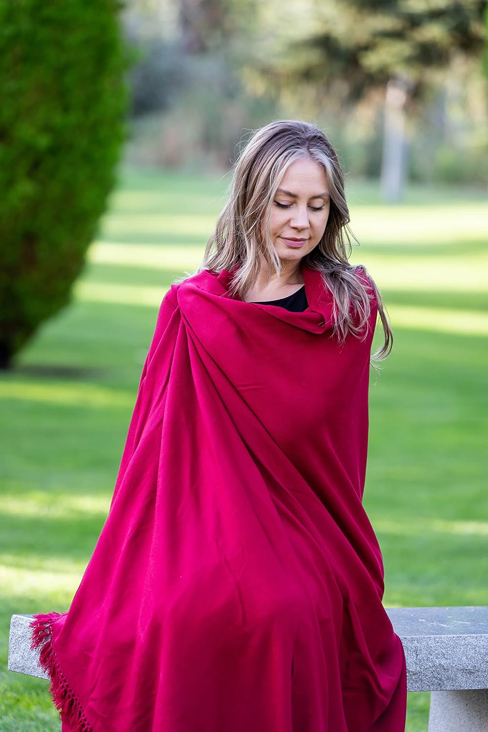 Meditation Shawl or Meditation Blanket, Shawl/Wrap, Oversize Scarf/Stole. Large. Unisex.