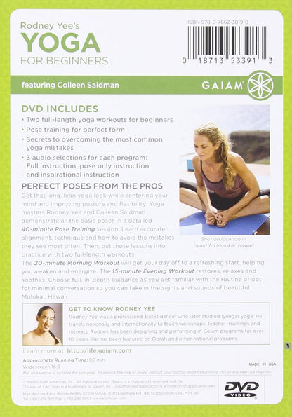 Rodney Yee's Yoga for Beginners