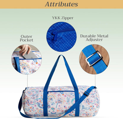 Maison d' Hermine Yoga Mat bag, Cylindrical bag for Woman&Men, yoga mat Bag &Adjustable shoulder straps Yoga Mat Carrier Bag with Drawstring Water Bottle Pocket and zipper pocket Easter Gifts