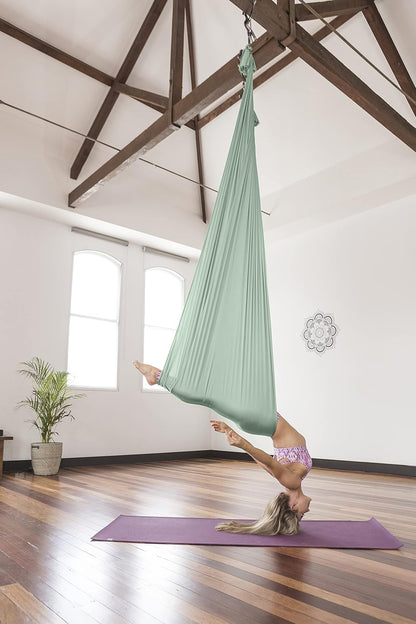 Pinc Active Silk Aerial Yoga Swing & Hammock Kit for Improved Yoga Inversions, Flexibility & Core Strength