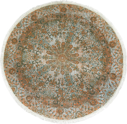 Boho Rug 5Ft Round Bedroom Carpet Circle Nonslip Farmhouse Area Rug Rustic Mandala Floor Mat for Living Room Locker Room Tassel Yoga Throw Rugs Washable Doormat, Purple