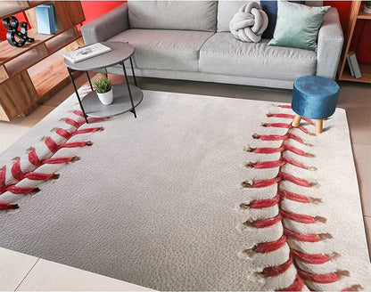 Sports Field Area Rug,5x7ft, Soccer Field Chalked Blackboard Football Stadium Board Painted Non-Slip Soft Carpet Floor Mat Indoor Living Room Bedroom Rugs Yoga Mat Home Decor