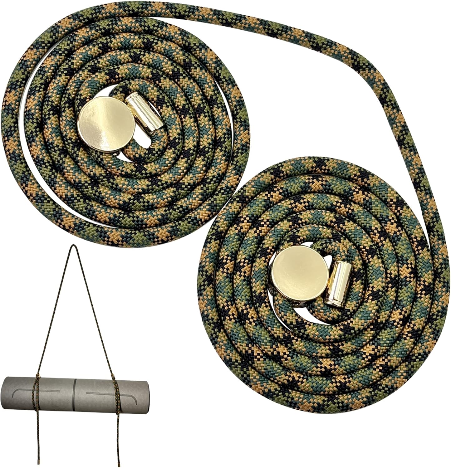 DAOSUN Yoga Mat Strap - 8MM Adjustable Paracord Carrier for Carrying Yoga Mats, Camping Pads & Blankets (Strap Only)