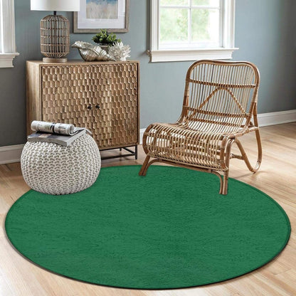 Women's Large Home Decor Mat, Soft Round Yoga Carpet, Non Slip Machine Washable Home Office Circle Rug Purple