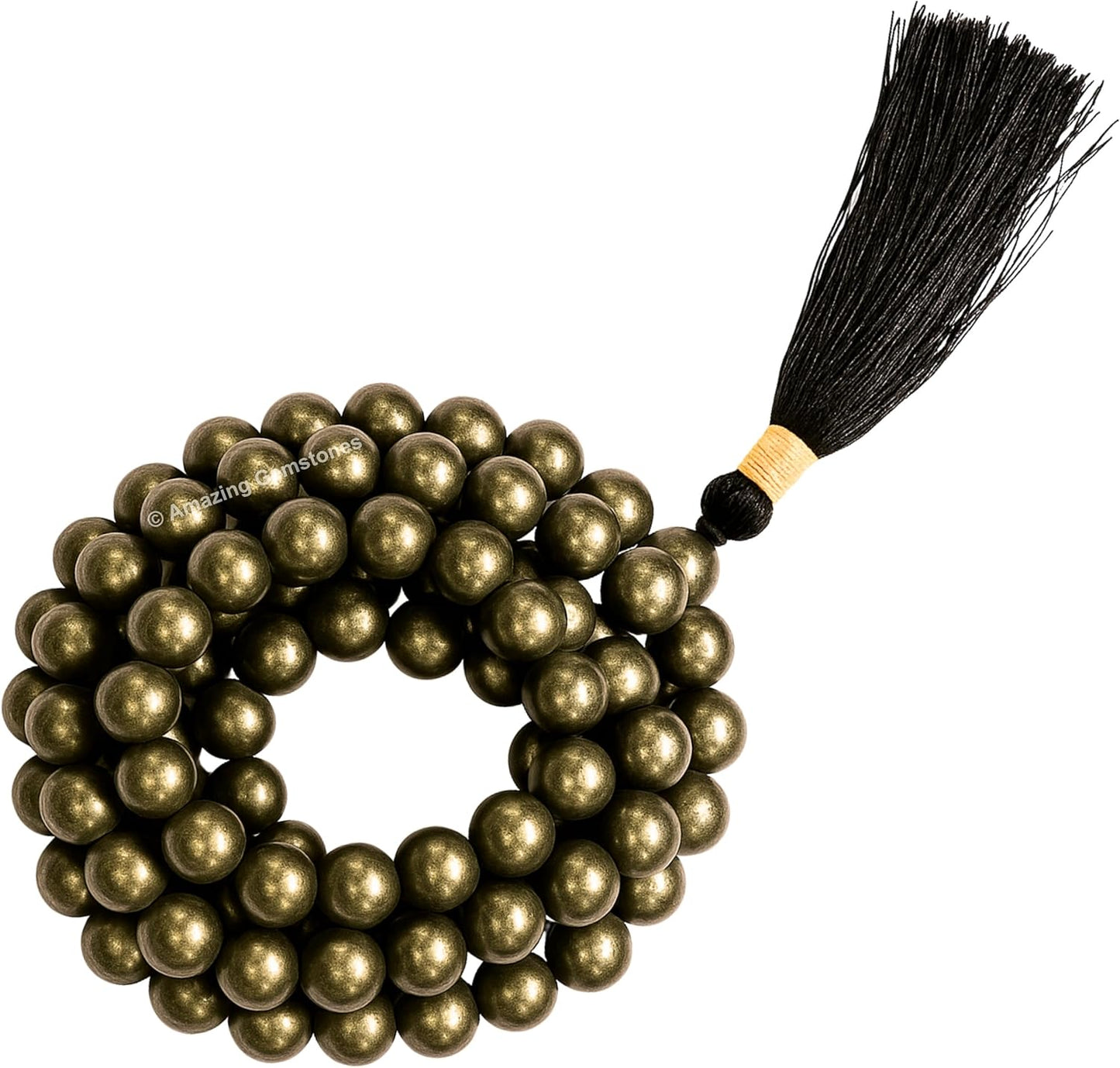 Amazing Gemstone 108 Beads Handmade Mala (Knotted, Rudraksha) - Colors A
