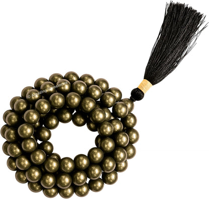 Amazing Gemstone 108 Beads Handmade Mala (Knotted, Rudraksha) - Colors A
