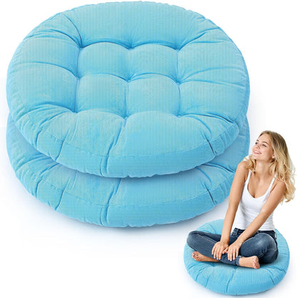 Jerify Floor Pillow Cushions Large Round Square Large Meditation Floor Pillow for Classroom Adult Meditation Picnic Party Seating Learning Daycare School(Square,Mixed Colors,4 Pcs)