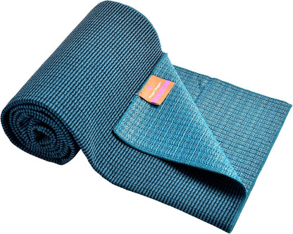 Hugger Mugger Yoga Towel - Midnight - Soft, Absorbent, Fast Drying, Non-Slip Backing, use by iteself or Over a Yoga mat, hot Yoga, Helps with Slippery Hands and feet