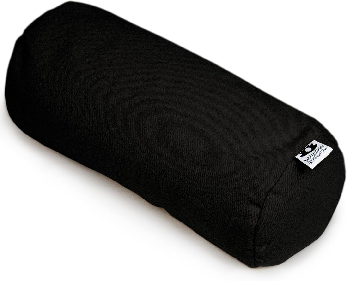 Buckwheat Neck Bolster, Husk Cervical Sleep Roll, Great for use as Body Pillow or in Your Yoga Practice (Midnight Blue)
