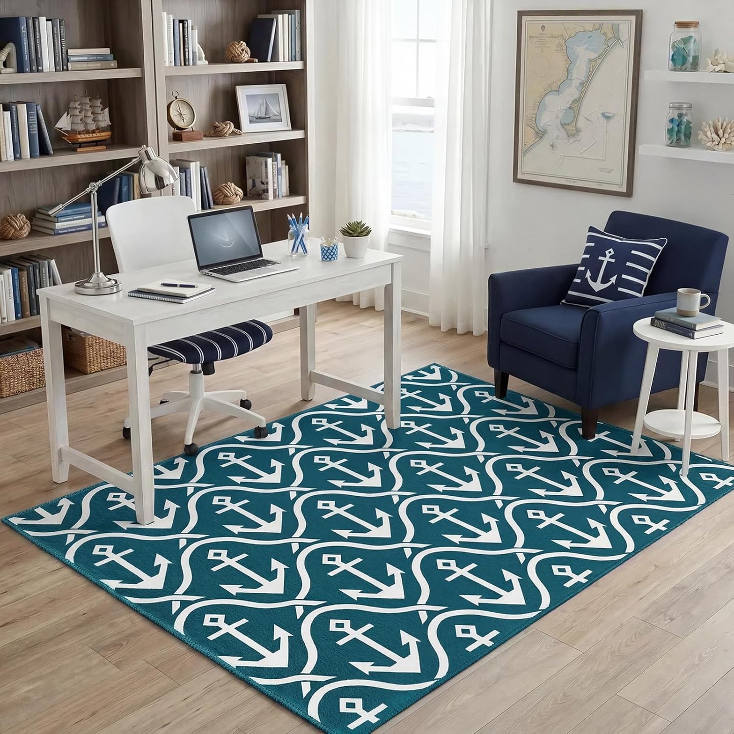 keepcute Gaming Round Area Rugs Non Slip Round Rugs Carpet Yoga Mat for Entryway Living Room Bedroom Home Decor 3ft