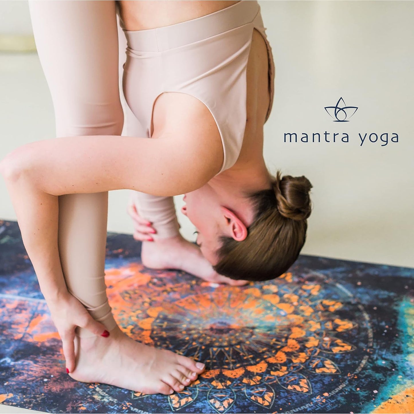 Mantra Yoga Travel PRO 1.5mm with Knee Pad - Foldable Fitness & Exercise Mat with Bag | Lightweight, Compact & Eco-Friendly | Non-Slip & Washable | For All Types of Yoga | 72" L x 24" W | 2.6 lbs