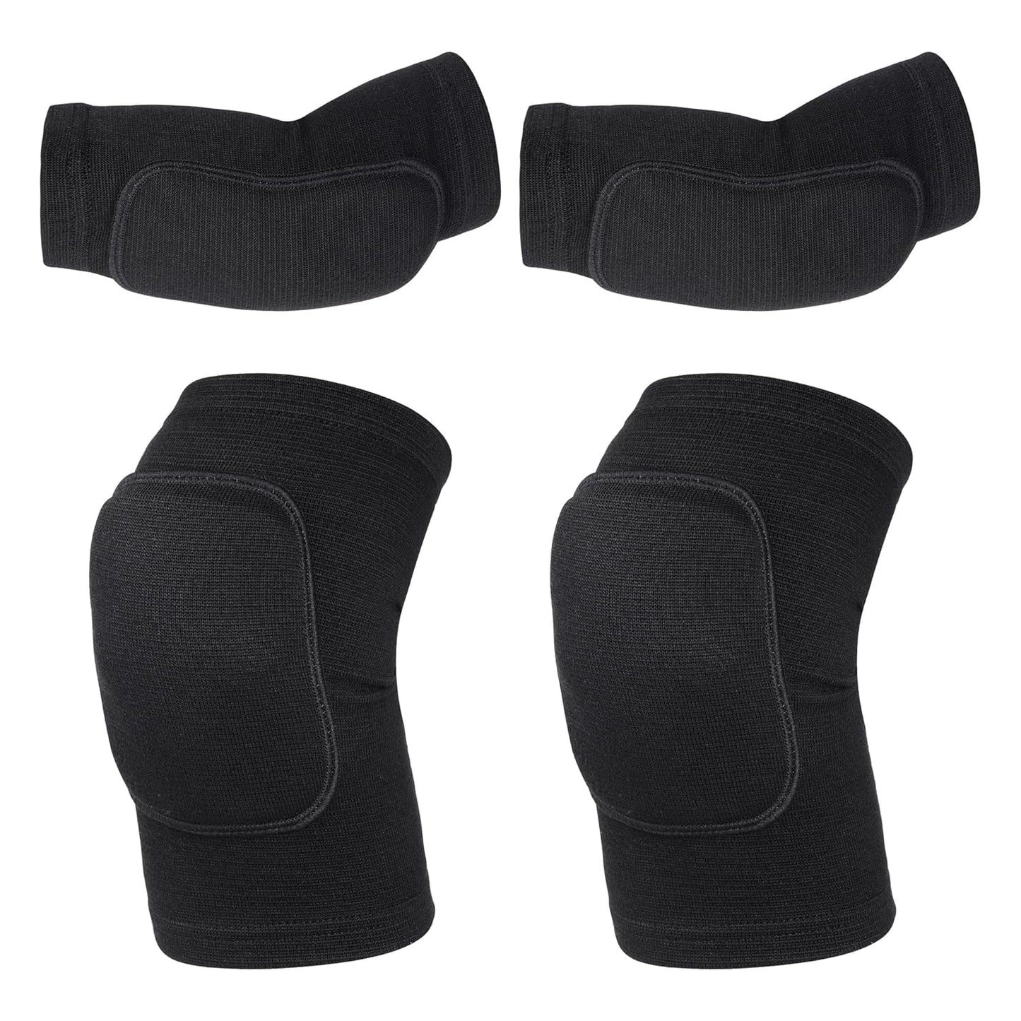 obmwang Volleyball Knee Pads and Volleyball Arm Pads Set for Kids Youth Volleyball Yoga Dance Football Basketball Running, Meduim