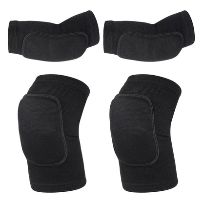 obmwang Volleyball Knee Pads and Volleyball Arm Pads Set for Kids Youth Volleyball Yoga Dance Football Basketball Running, Meduim