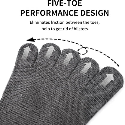 3Pairs Grippy Yoga Socks for Women – Full Toe Cotton Crew Pilates Socks with Non Slip Sticky Grip Bottom,Gifts for Yoga,Barre,Pilates,Dance,Exercises and indoor walking.(Black/Grey/White)