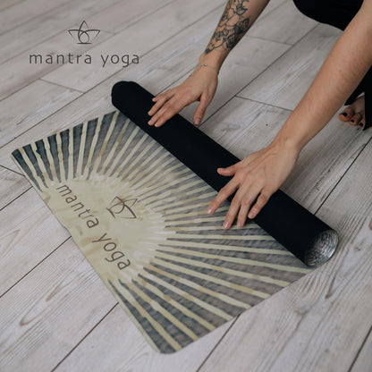 Mantra Yoga Travel PRO 1.5mm with Knee Pad - Foldable Fitness & Exercise Mat with Bag | Lightweight, Compact & Eco-Friendly | Non-Slip & Washable | For All Types of Yoga | 72" L x 24" W | 2.6 lbs