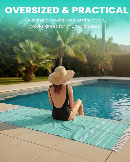 Turkish Beach Towels Vacation Essentials Yoga Blanket Pool Workout Towel Oversized Sand Free Quick Dry Lightweight Meditation Supplies Mat Cover Surf Boat River Float Accessories Gym Excise Stuff