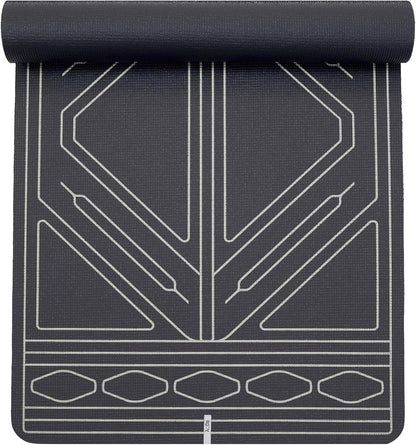 agoy STUDIO NOMAD Premium Yoga Mat – 6mm Cushioned, Non-Slip, Double-Sided Design with Alignment Pattern – For Comfort, Stability & Joint Protection – Easy Clean, Ideal for Home, Studio & Travel