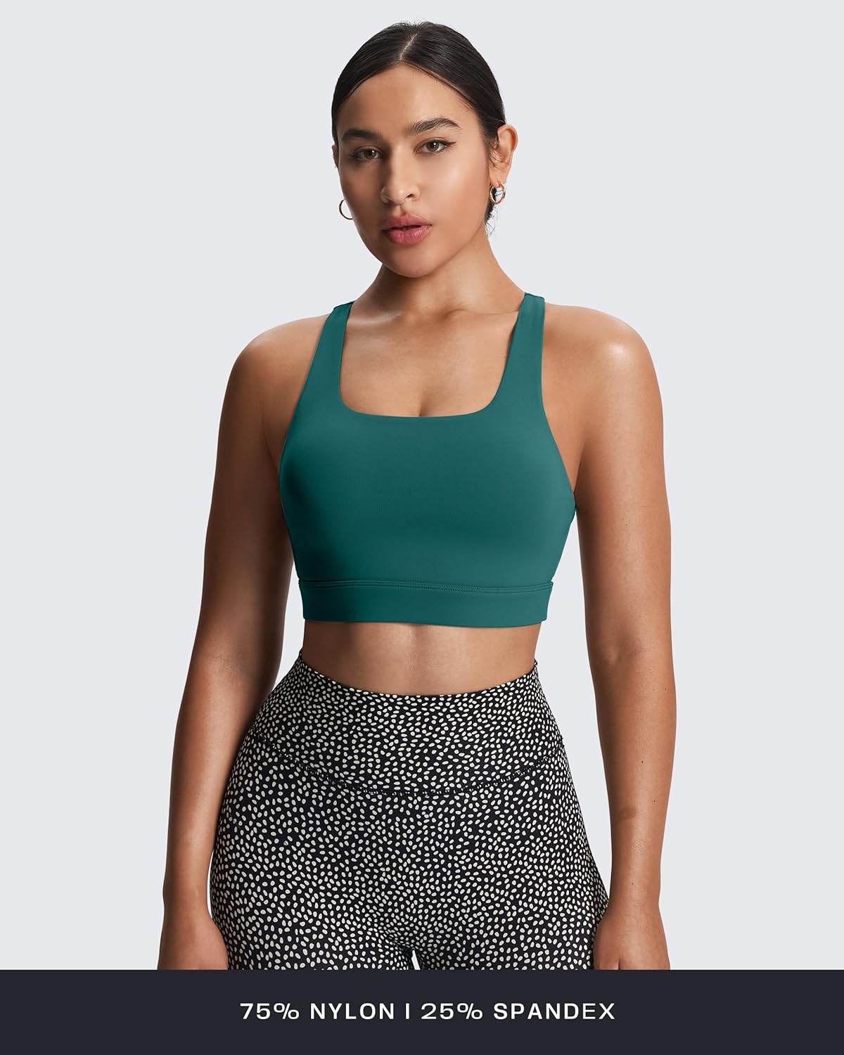 Aoxjox Women's Workout Sports Bras High Impact Fitness Training Gym Khloe Bra Yoga Crop Tank
