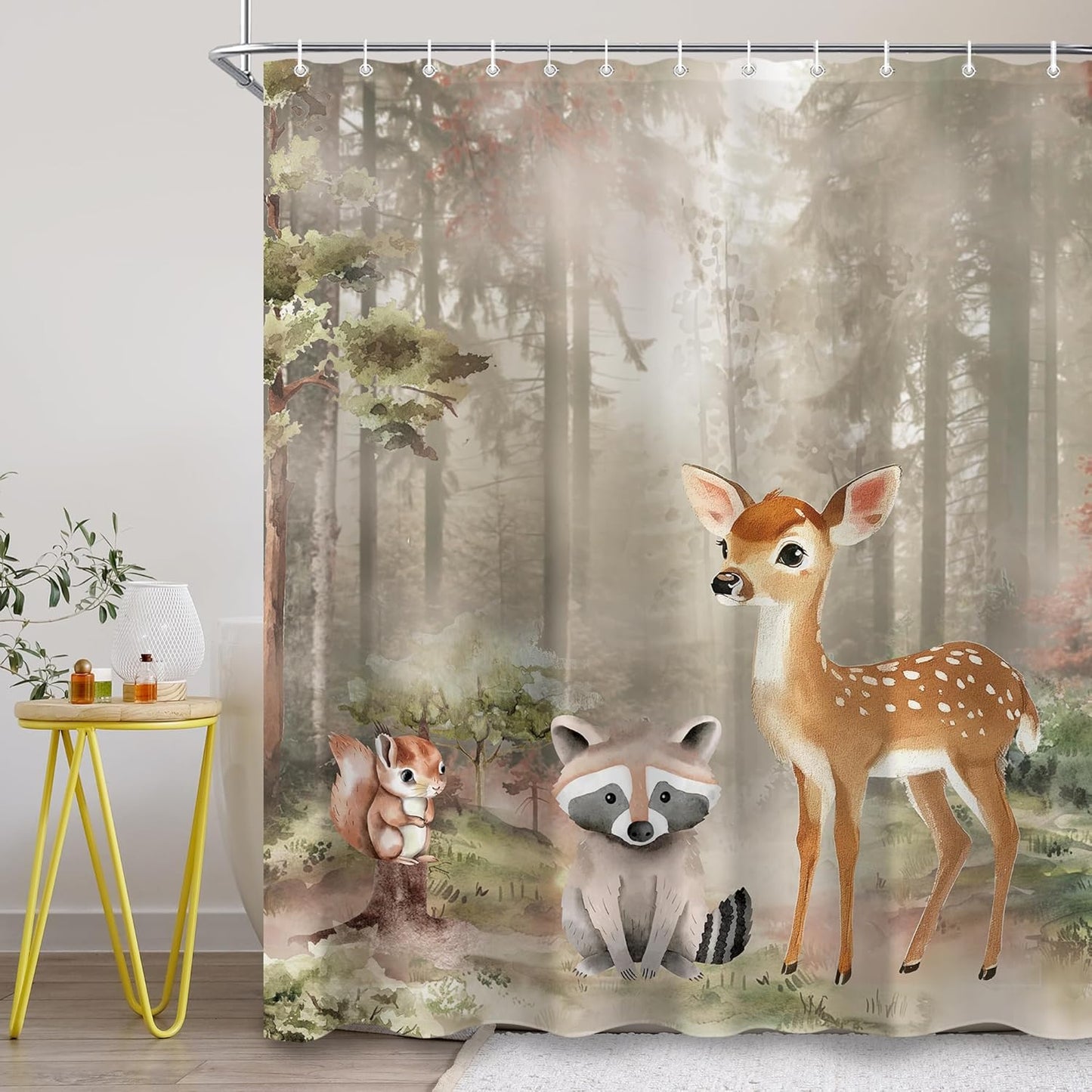 Funny Cute Yoga Sloth Shower Curtain Sets for Bathroom 60Wx72H Fun Animal Inspirational Quotes Shower Curtain Rustic Motivational Bathtub Curtain Wooden Farmhouse Bathroom Decor with 12 Hooks