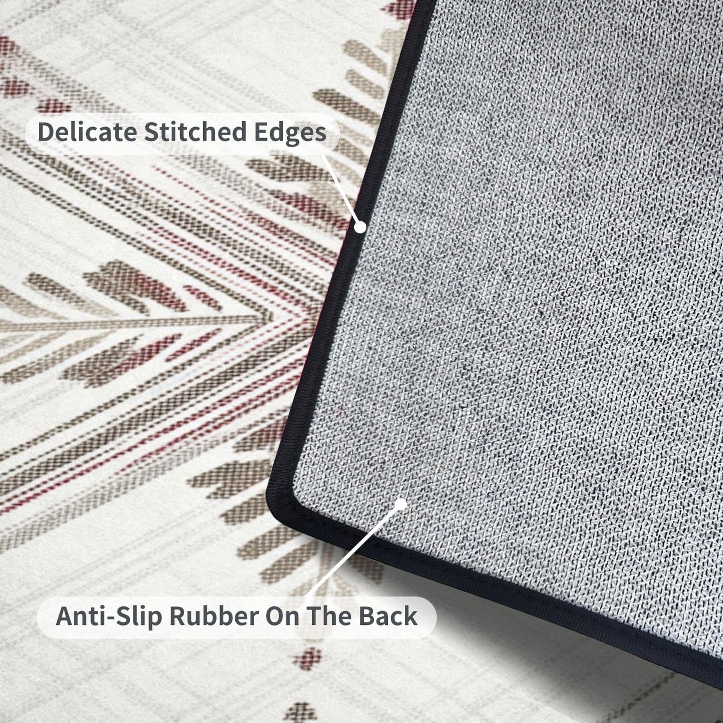 Runner Rug Washable 2x6 White Navy Blue Green Tartan Plaid Scottish Texture from Tartan Plaid Non-Slip Hallway Area Rug Indoor Outdoor Home Decor for Entryway Bathroom Kitchen Carpet Yoga Floor Mat