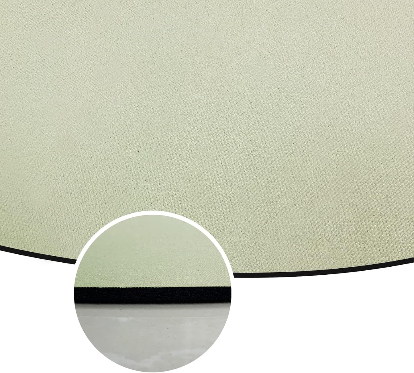 ABREEZE Irregular Large Flower Meditation Mat Non Slip Round Pilates Yoga Mat Natural Rubber with Sueded Surface Exercise Mat