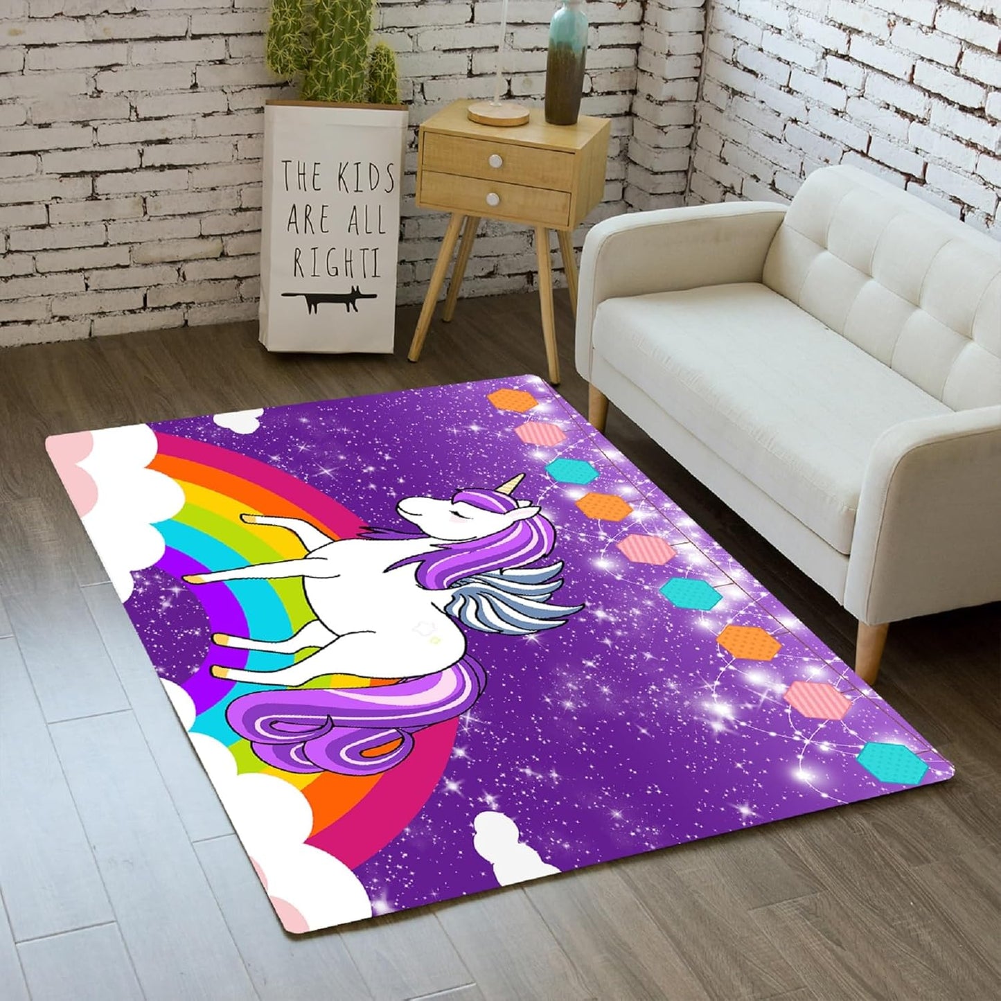 Black Girl Area Rug for Bedroom African American Rugs for Room Princess Carpet Kids Rugs for Bedroom African Girls Carpet for Living Room Teen Girls Yoga Mats, Pink, 4'×5'