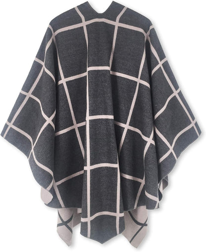 Moss Rose Women's Shawl Wrap Poncho Ruana Cape Open Front Cardigan Shawls for Spring Fall Winter